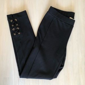 Michael Kors Black Leggings with Ankle Detail